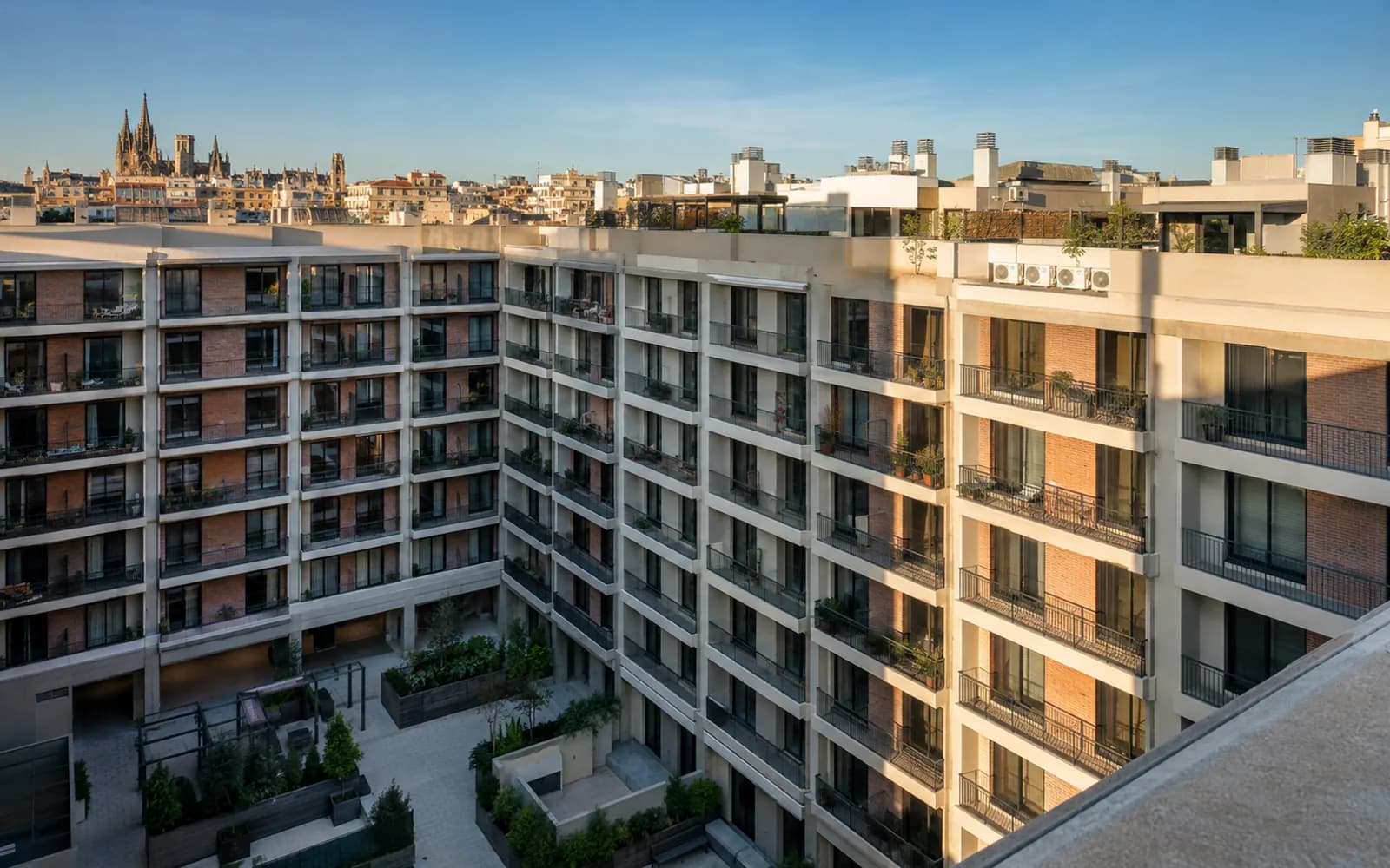 Edificio residencial con una instalación térmica centralizada